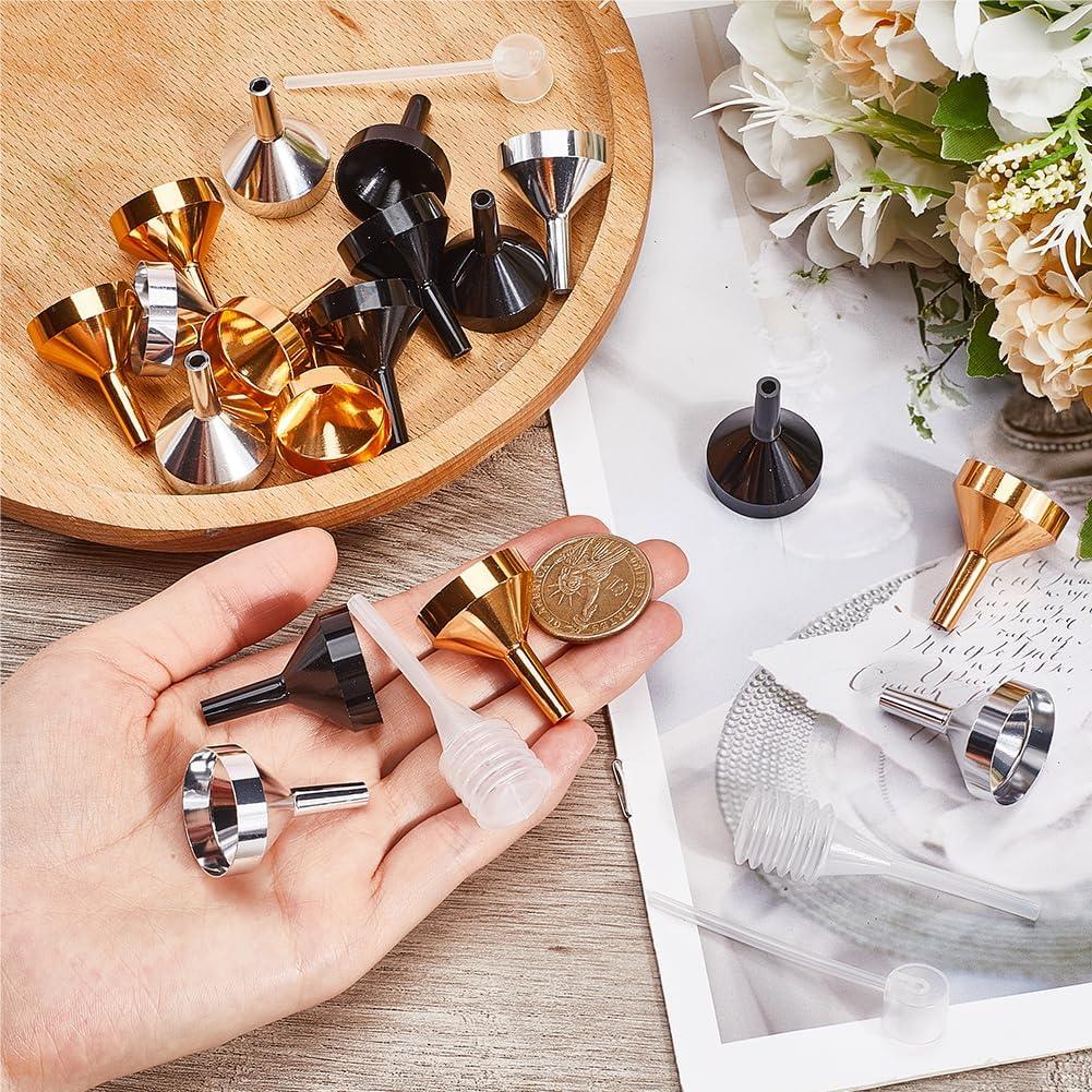 Set 18Pcs Mini Embudos de Aluminio GORGECRAFT con Pipetas