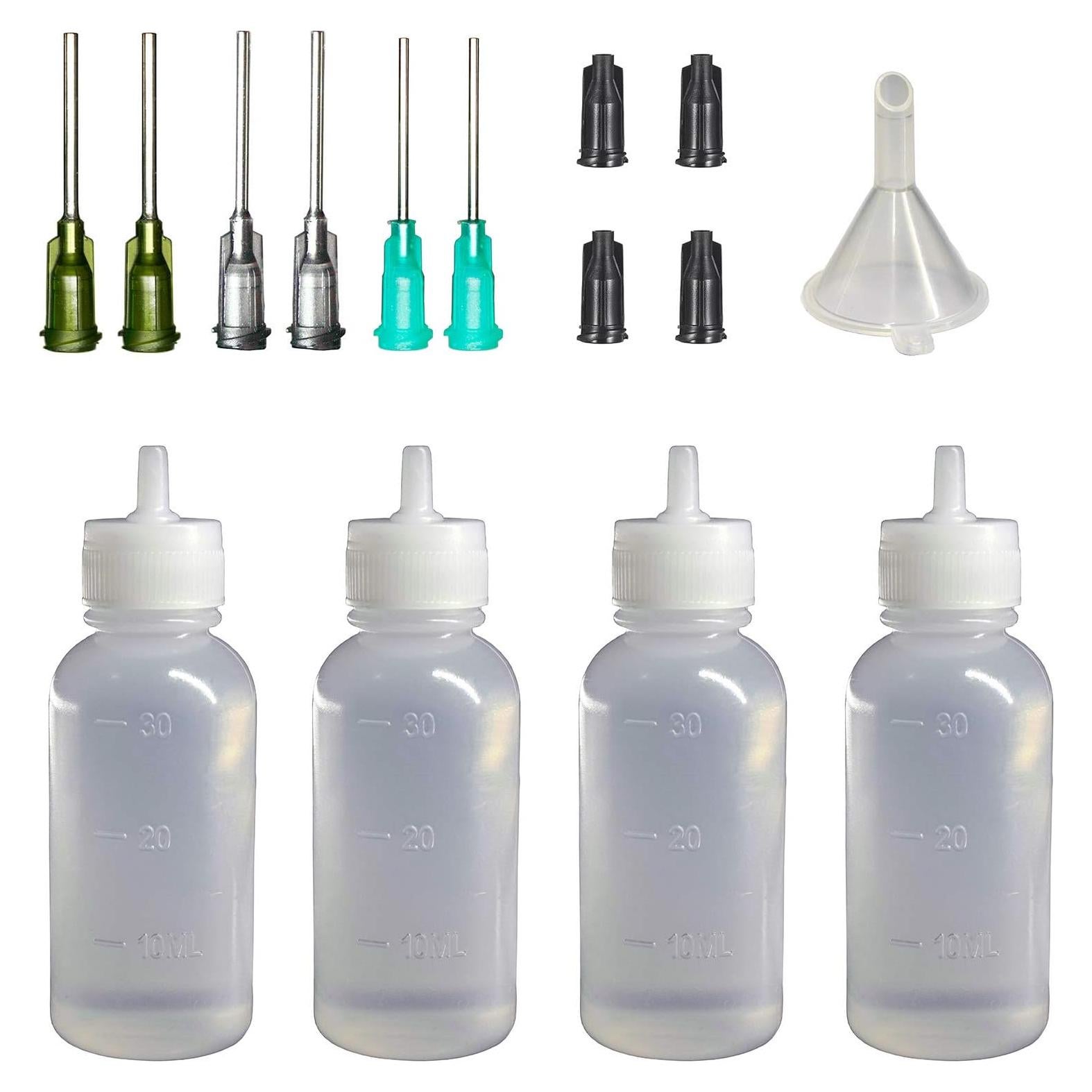Juego de Botellas Aplicadoras 30ml HaBeuniversal con Puntas y Embudo