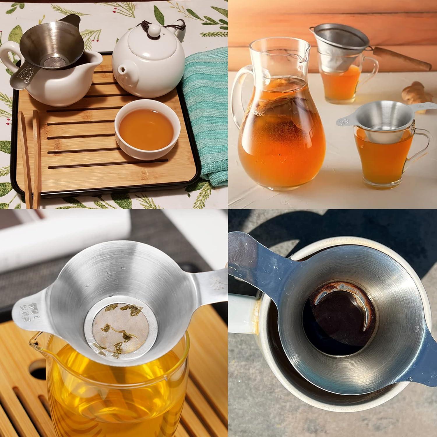 Coladores de Té y Café Honbay 304 Acero Inoxidable 2 Piezas