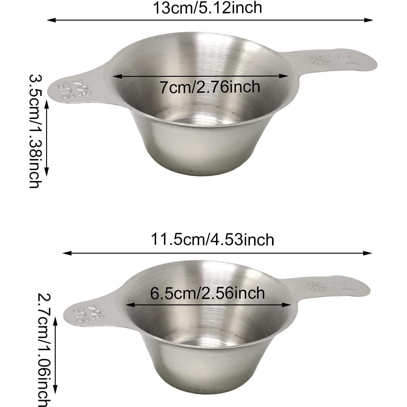 Coladores de Té y Café Honbay 304 Acero Inoxidable 2 Piezas