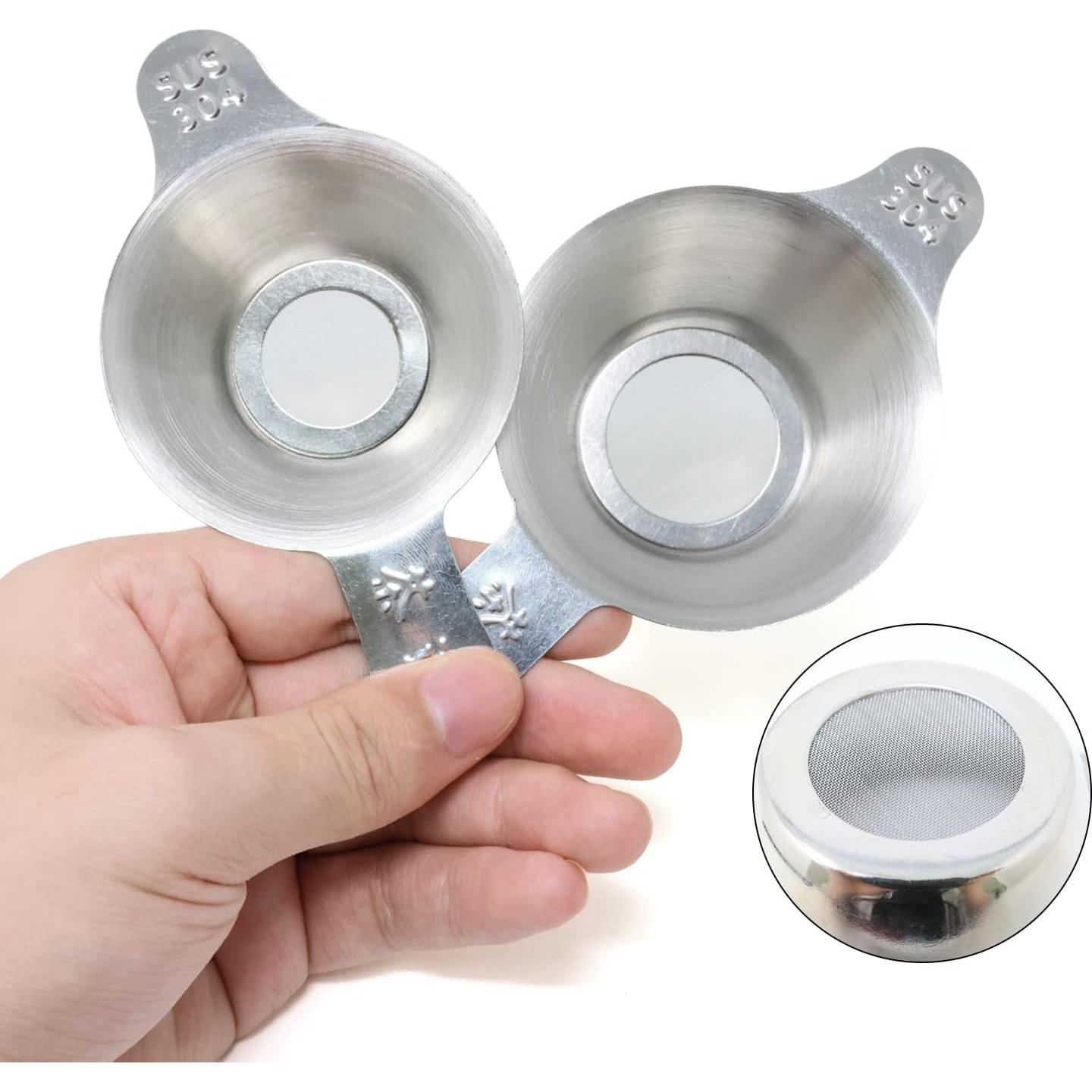 Coladores de Té y Café Honbay 304 Acero Inoxidable 2 Piezas