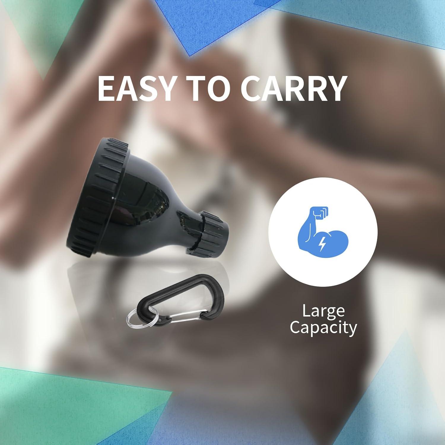 Contenedor de Polvo de Proteína PEHADU 2 Pack con Embudo