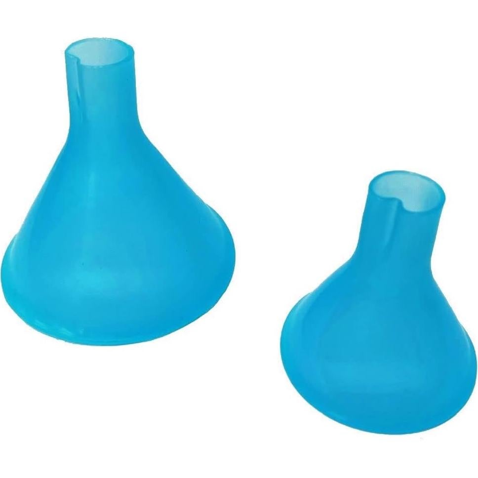2 Embudos Universales IQ Labs - Ajuste para Botellas Plásticas