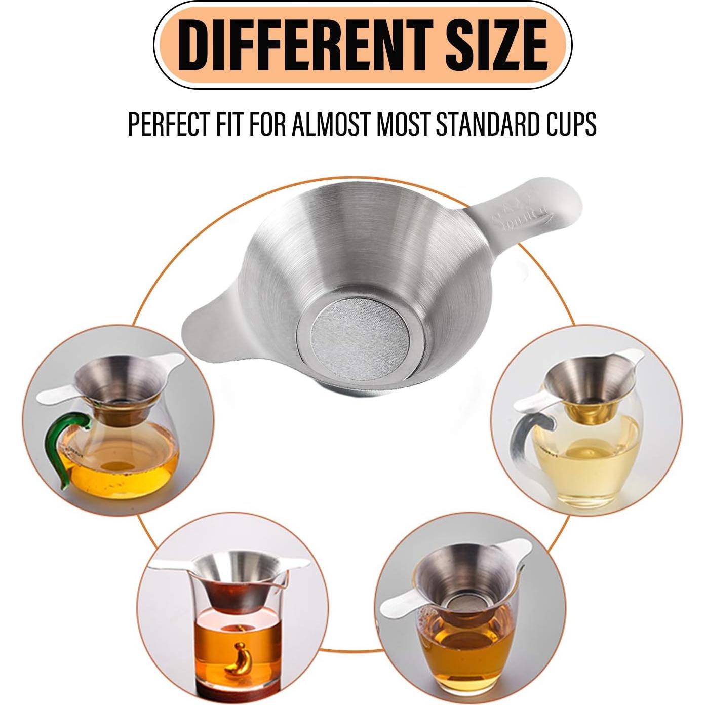 Colador de Acero Inoxidable AUEAR 2 Piezas Grande y Pequeño