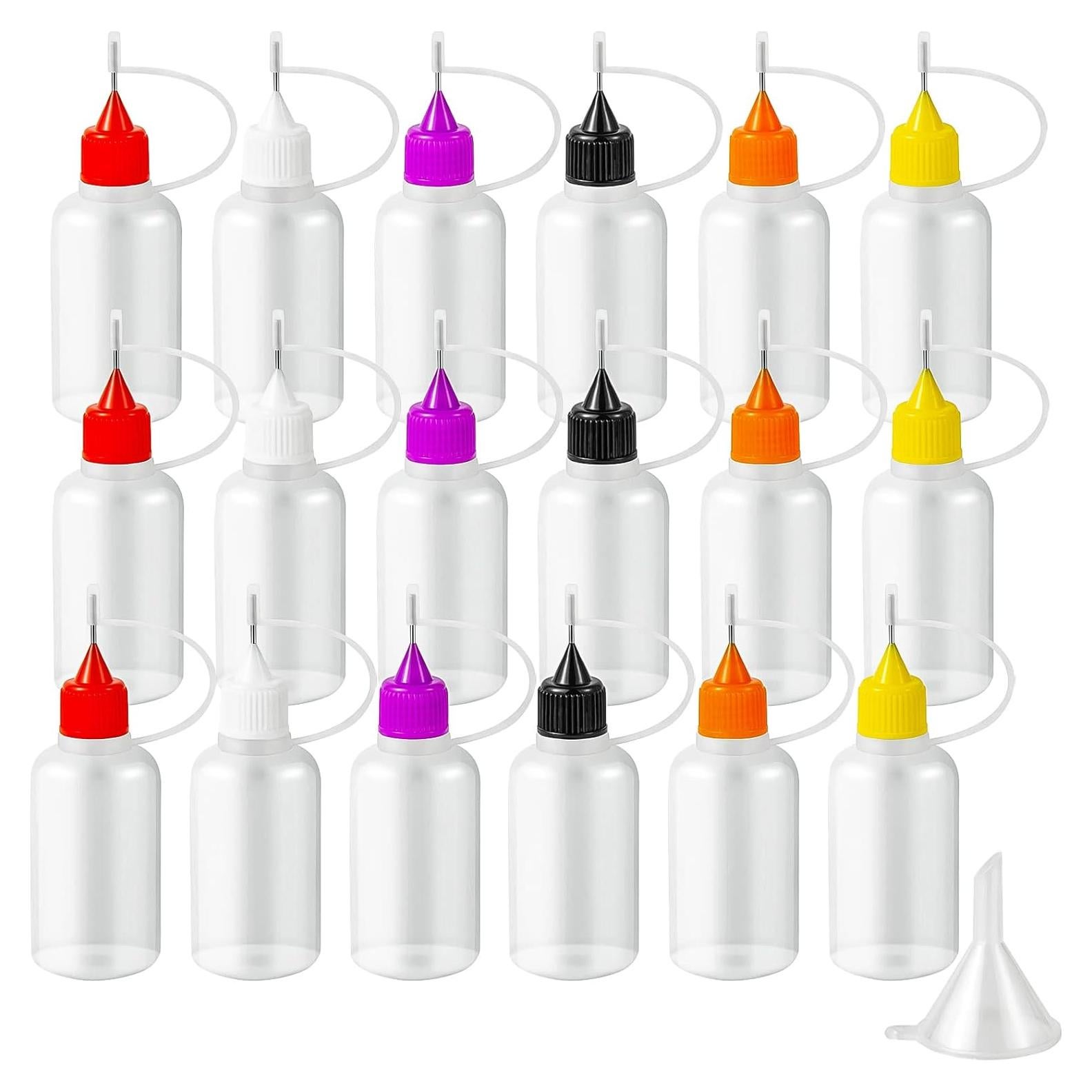 18 Botellas Aplicadoras de Pegamento YEAJOIN 30ML Punta de Aguja