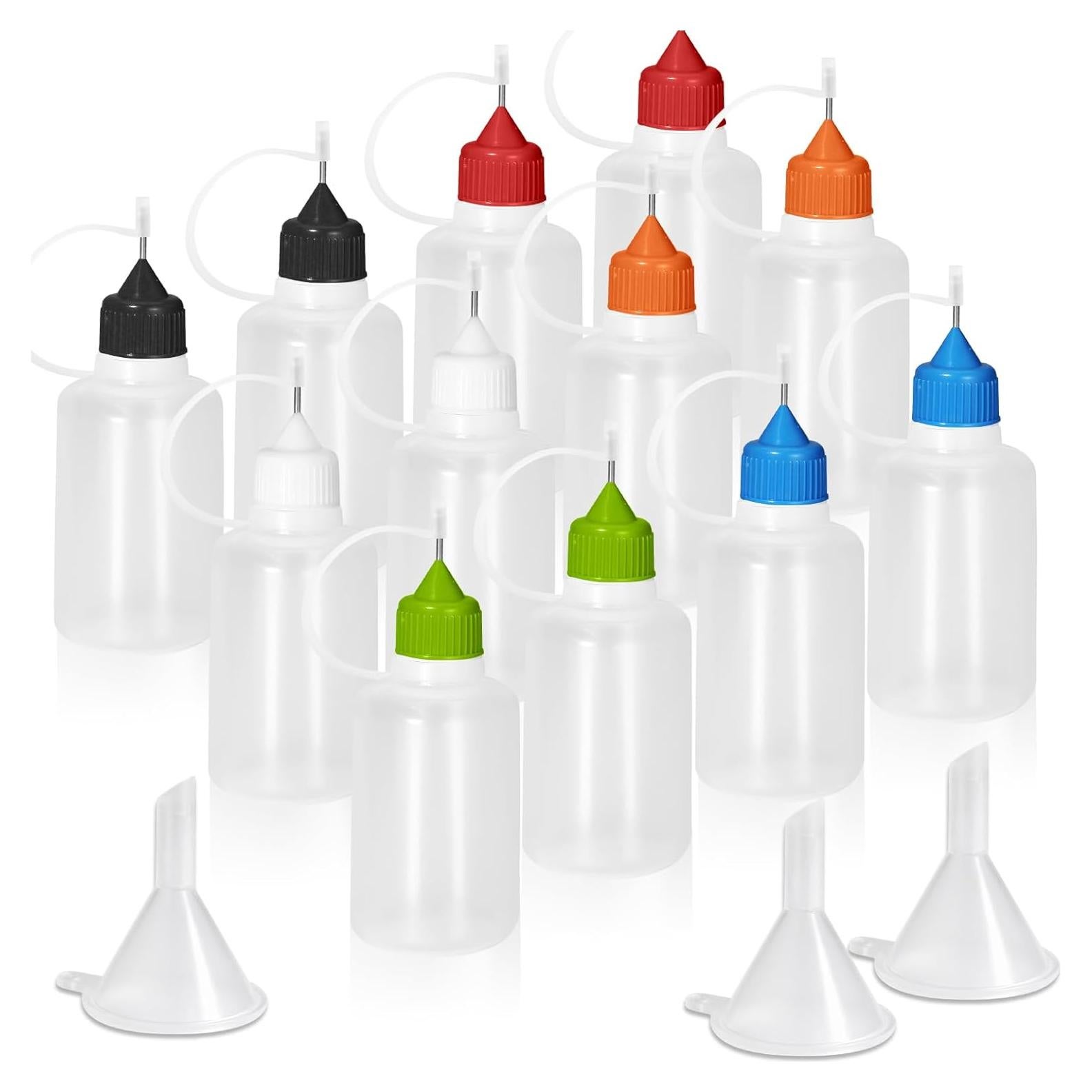 Botellas Aplicadoras de Punta Precisa HARSKIYER 30ml 12 Pcs