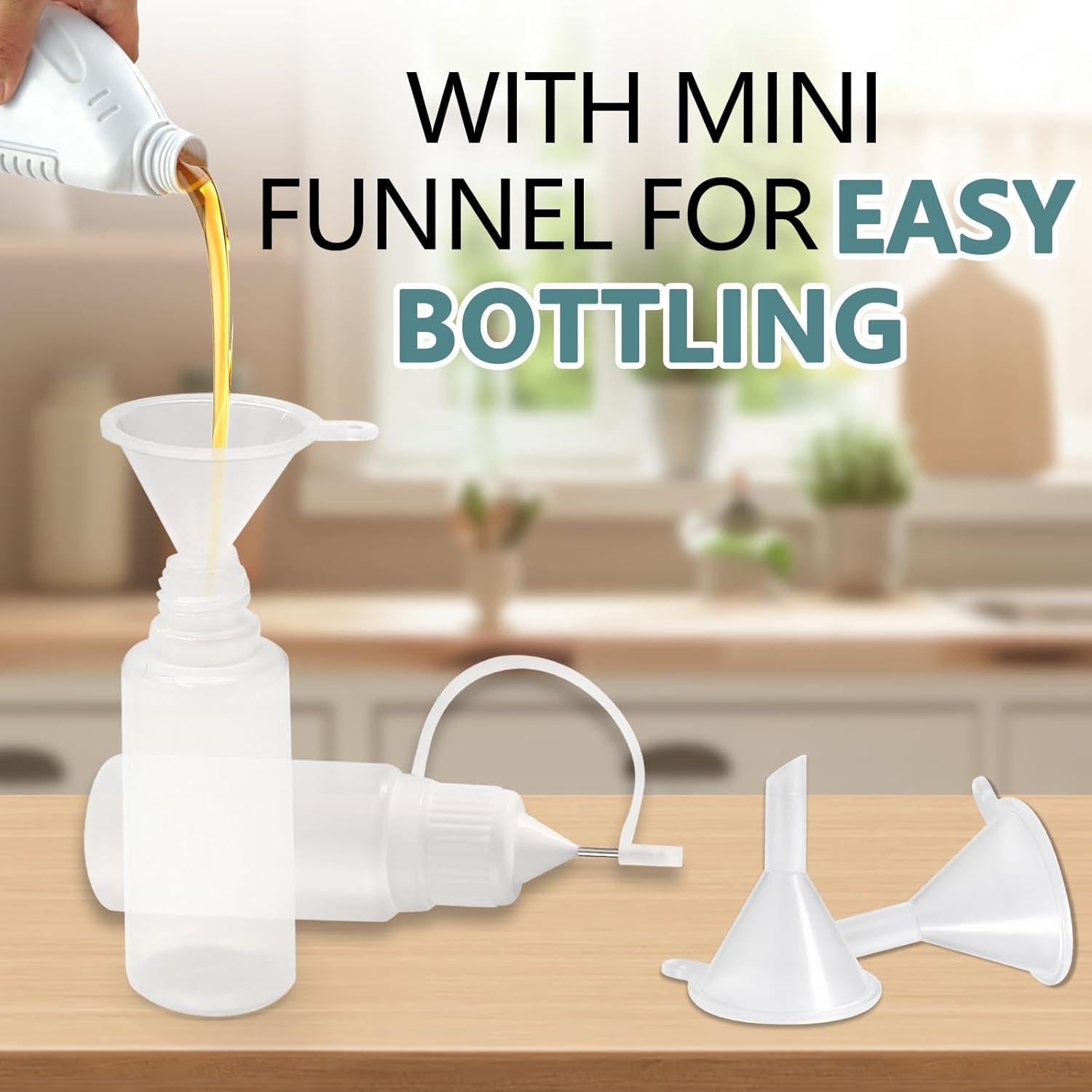 Botellas Aplicadoras de Punta Precisa HARSKIYER 30ml 12 Pcs