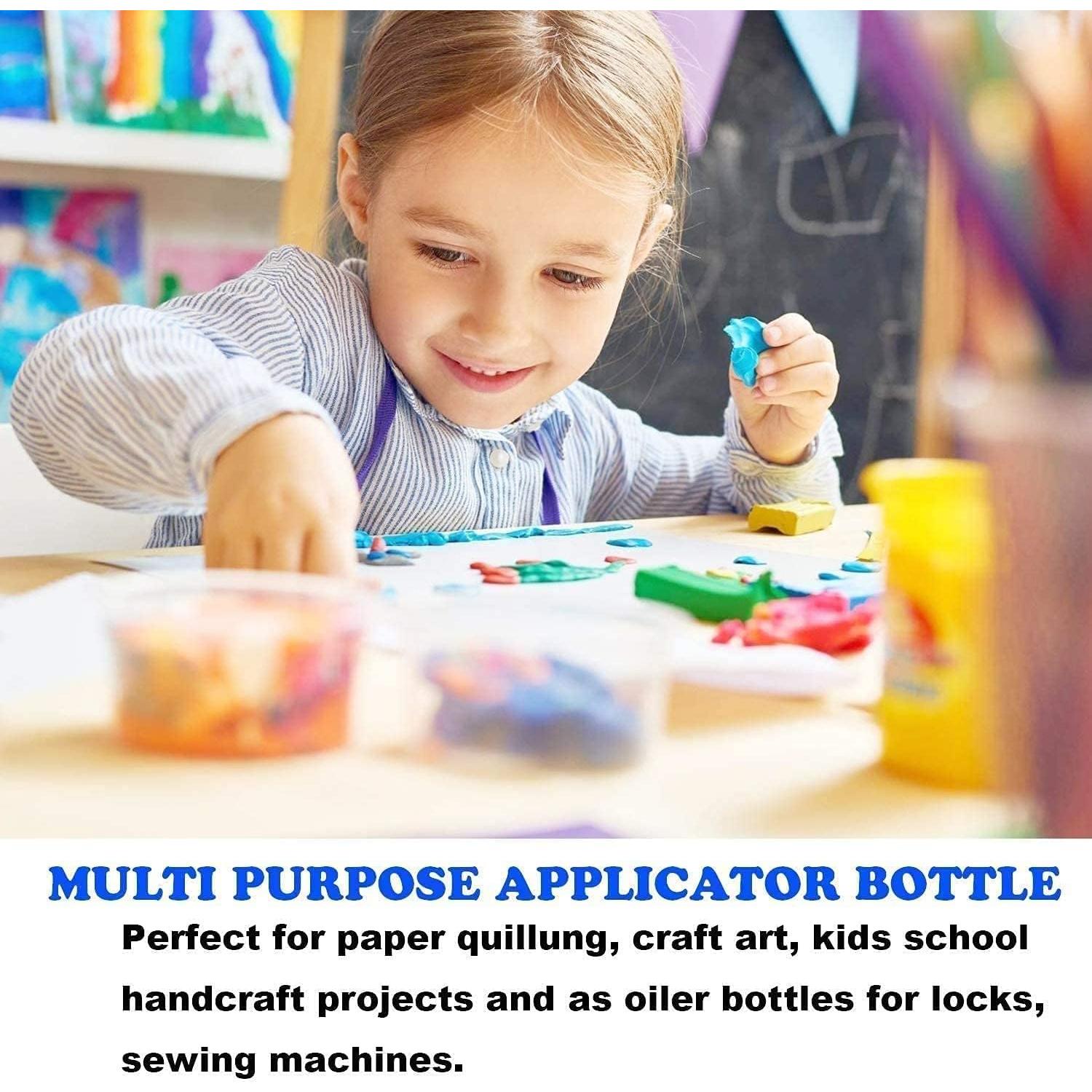 12 Botellas de Pegamento Hulless 60 mL Punta de Aguja Multicolor