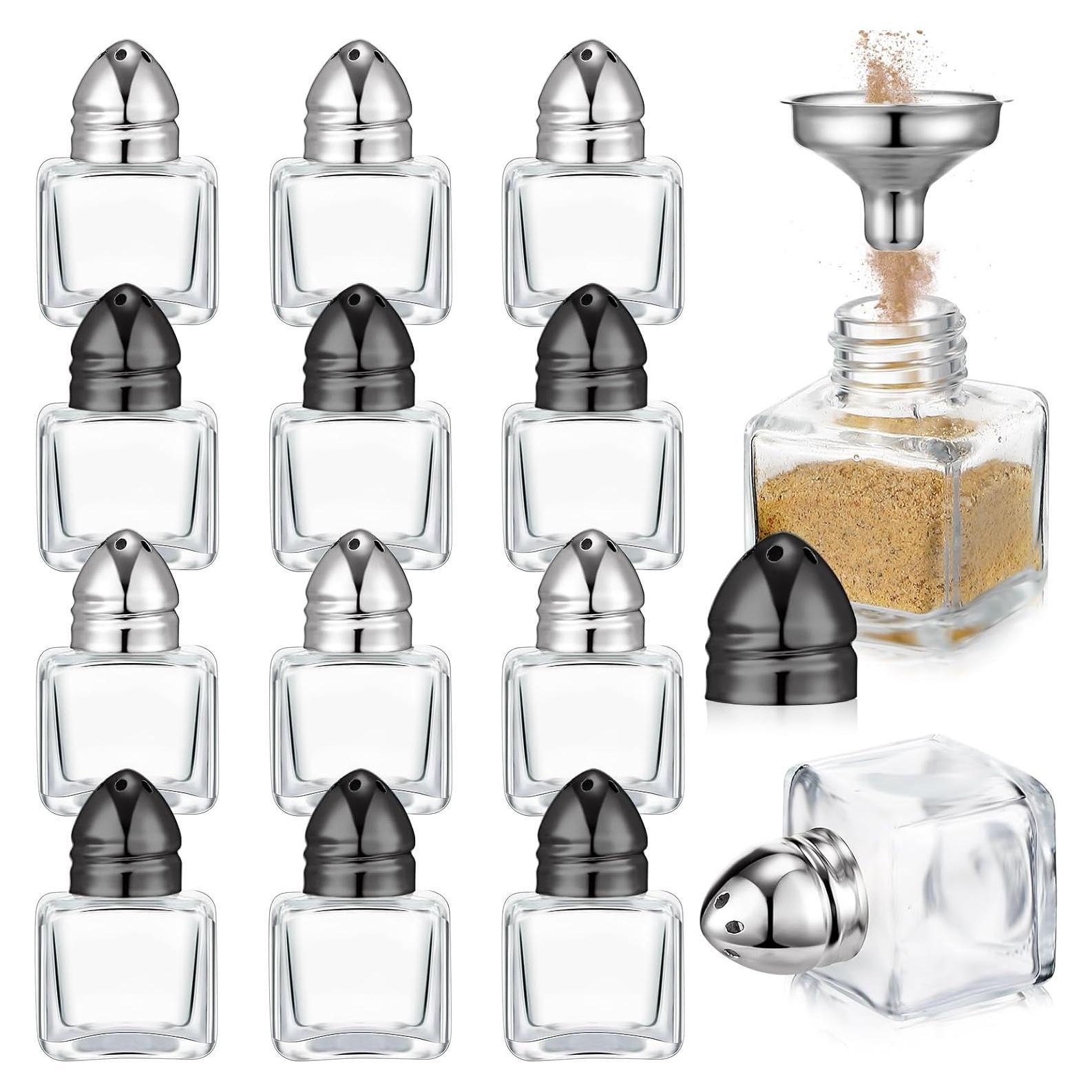 Saleros y Pimenteros Mini Uiifan 12 Pcs Vidrio 14.79 ml