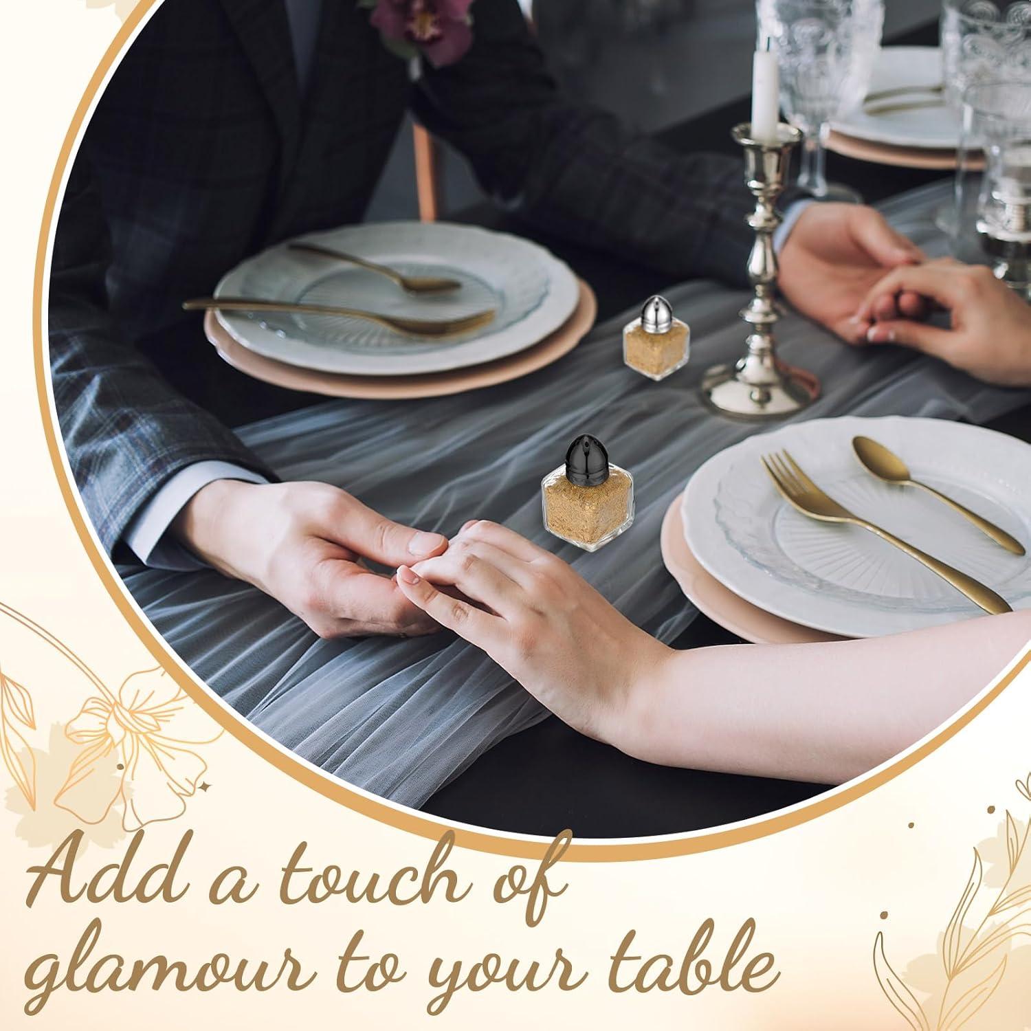 Saleros y Pimenteros Mini Uiifan 12 Pcs Vidrio 14.79 ml