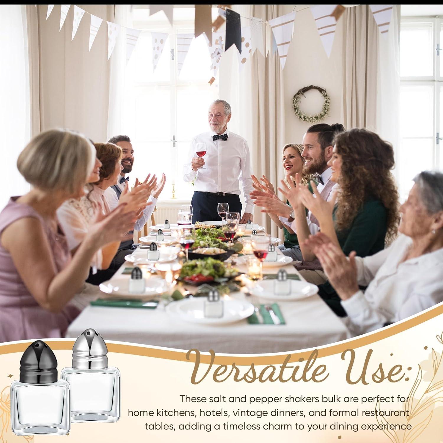 Saleros y Pimenteros Mini Uiifan 12 Pcs Vidrio 14.79 ml