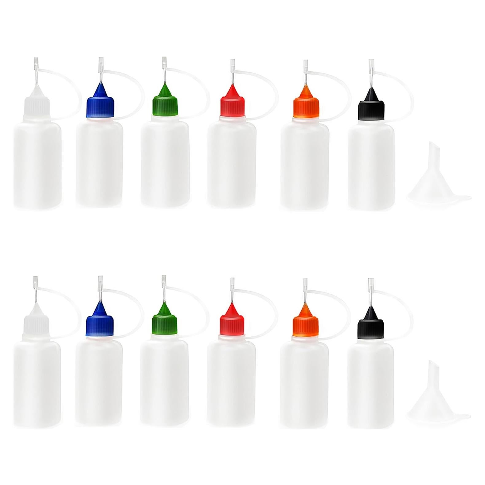 12 Botellas Aplicadoras de Punta Precisión 30ml XYSMZM