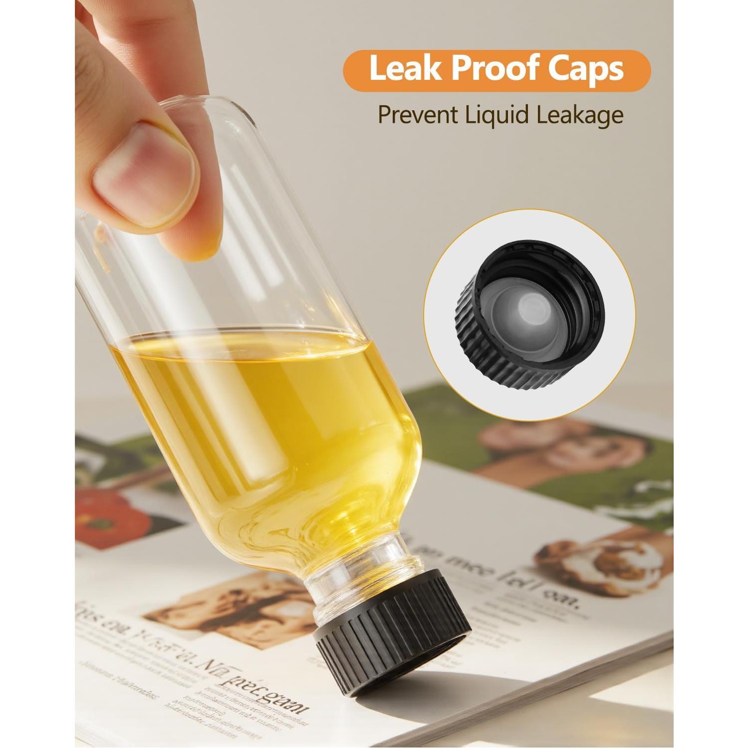 Botellas de vidrio Rionisor 120ml redondas Boston - Paquete de 6