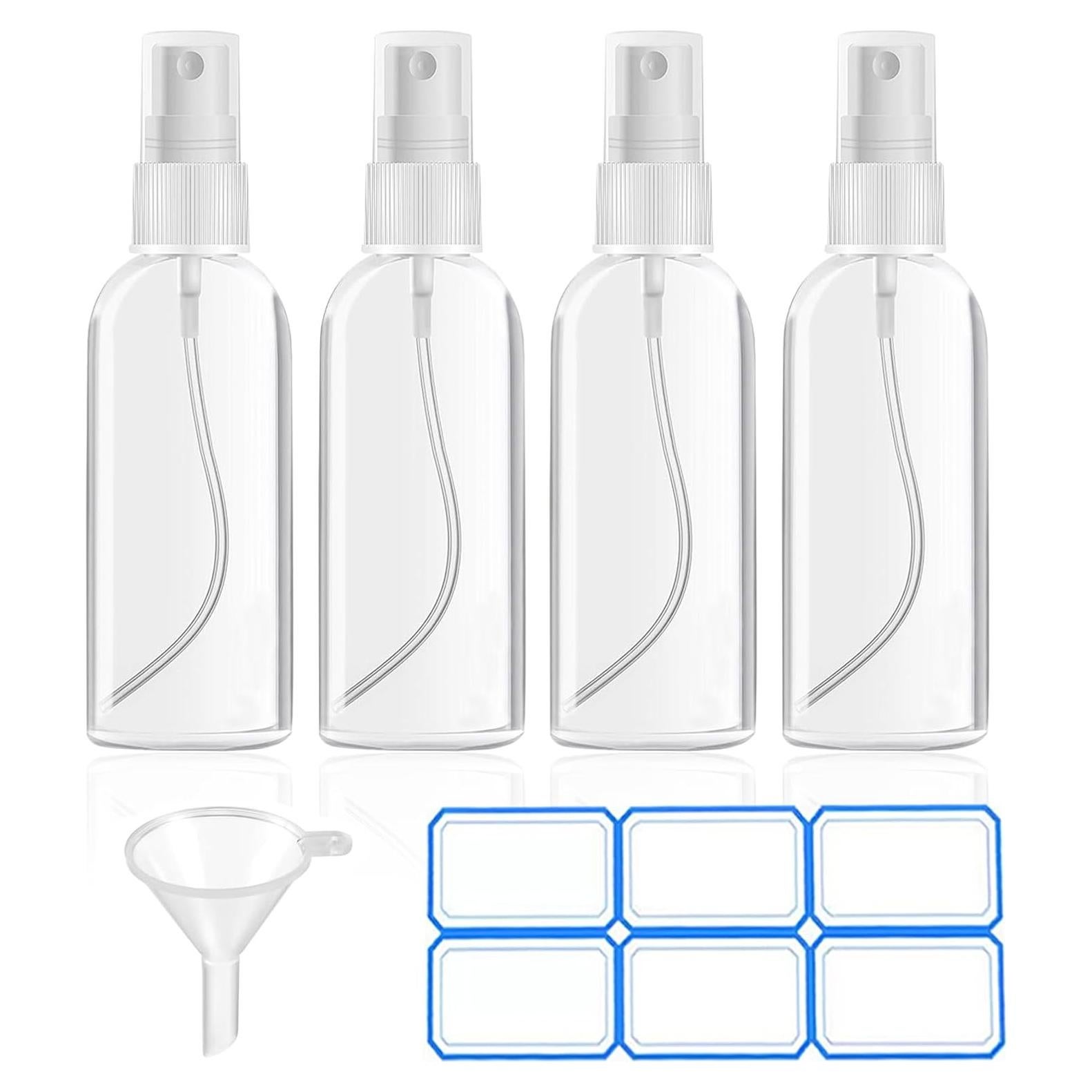 Paquete de 4 Botellas Spray Mini DTDNZKN 50ml a Prueba de Fugas