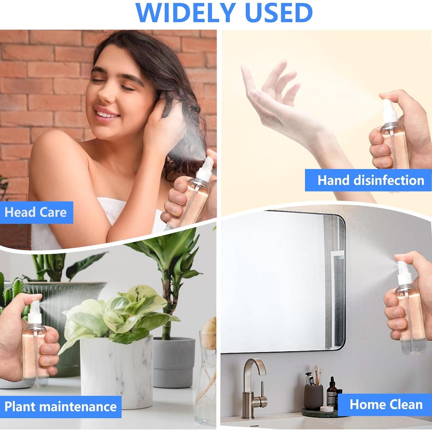 Paquete de 4 Botellas Spray Mini DTDNZKN 50ml a Prueba de Fugas