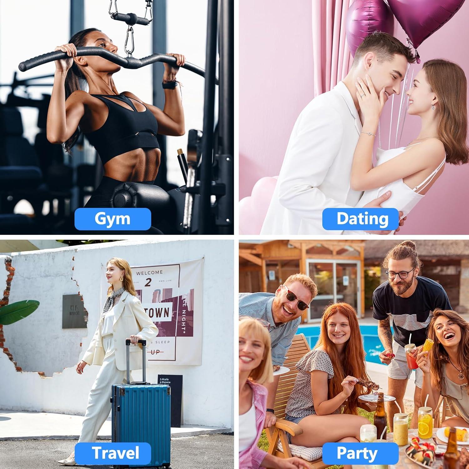 Paquete de 4 Botellas Spray Mini DTDNZKN 50ml a Prueba de Fugas