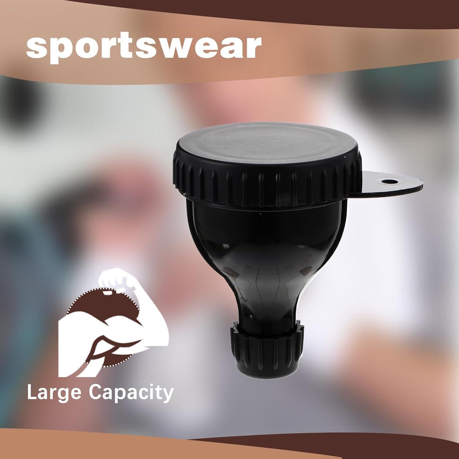 Contenedor de Polvo de Proteína Xinjoduz 50ml 2 Piezas Negro