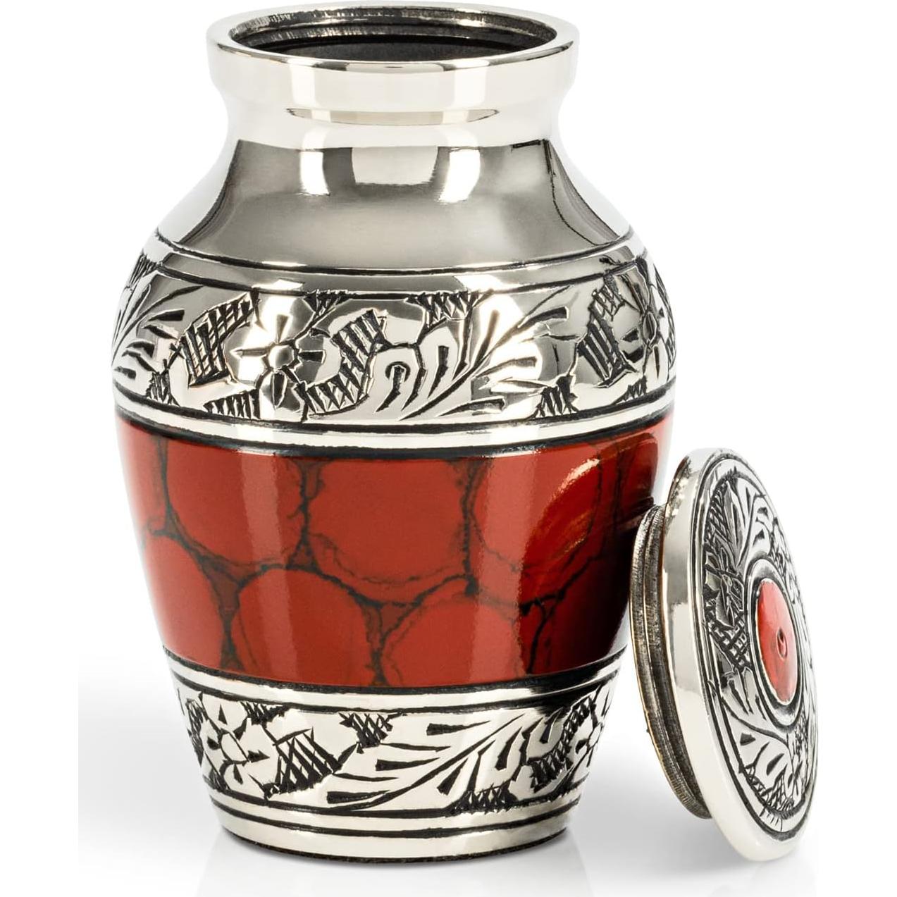 Mini Urna Conmemorativa de Cremación Cherishedly Yours - Rojo