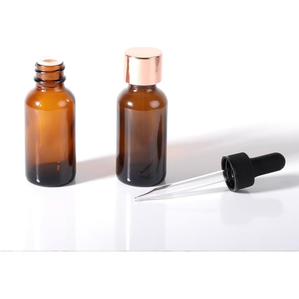 Botellas gotero de vidrio ámbar 30 ml - 4 Pack StellaCare