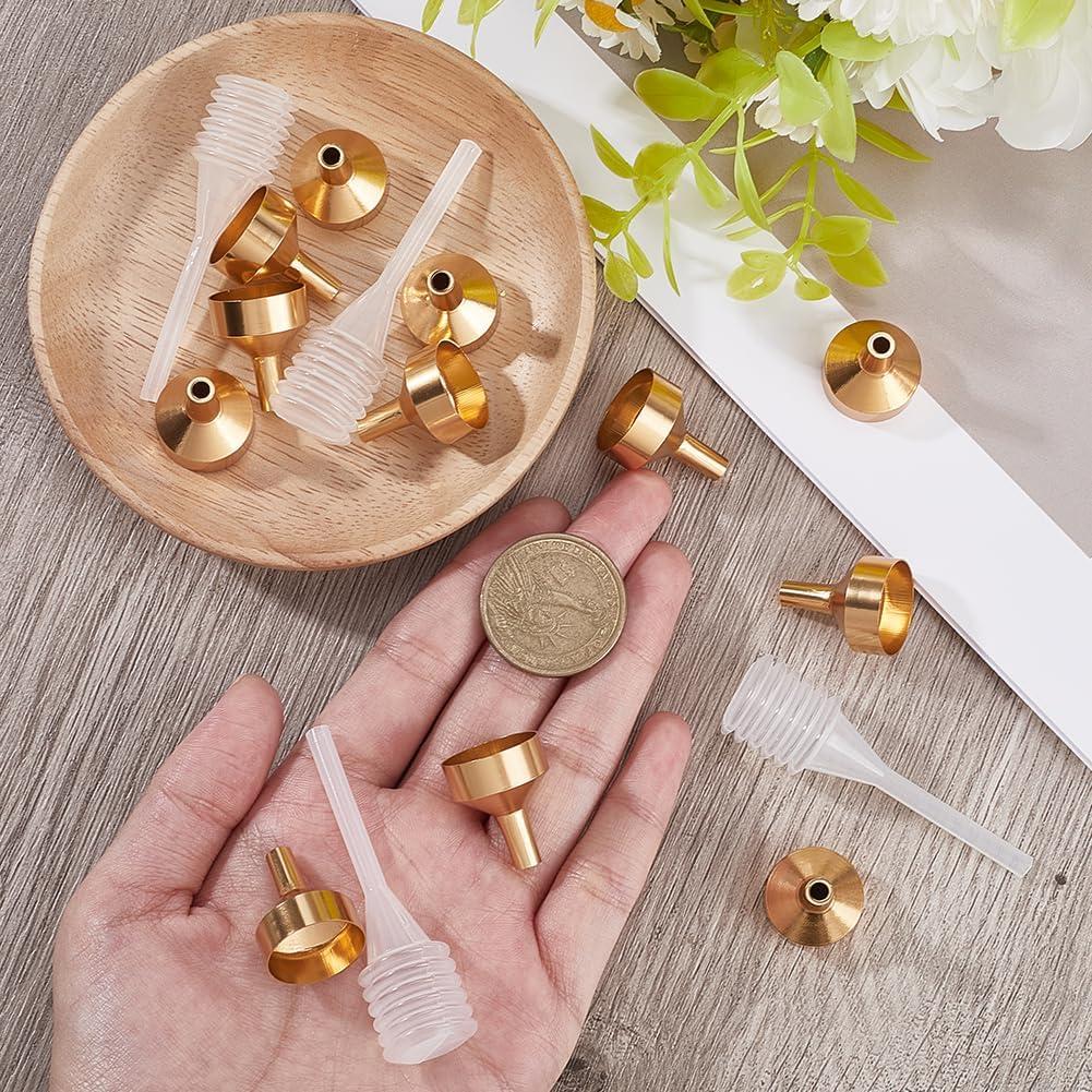 Set 16Pcs Mini Embudos de Aluminio GORGECRAFT con Pipetas