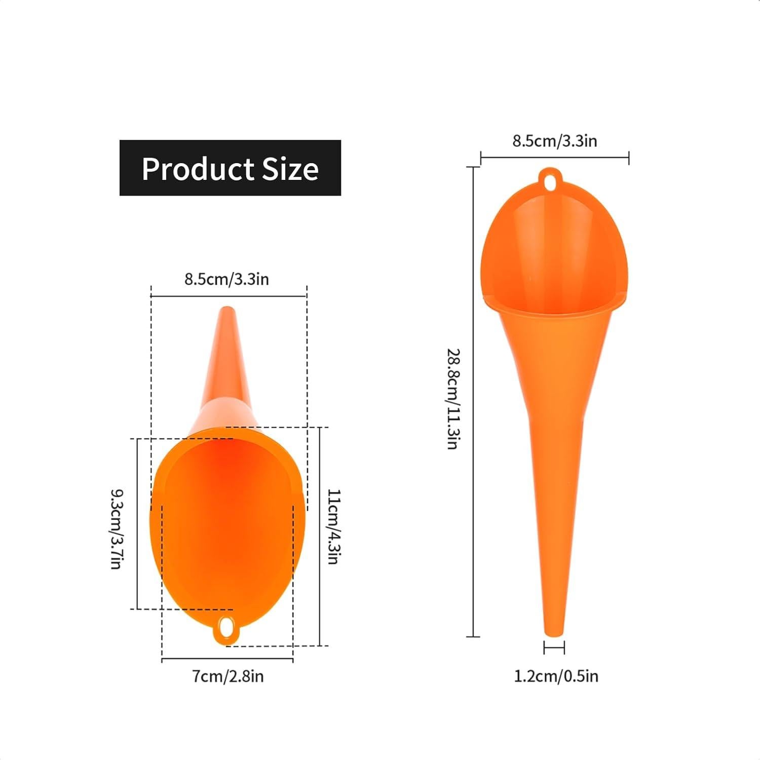Juego de 3 Embudos de Aceite Plástico Aferrizu 28.8cm