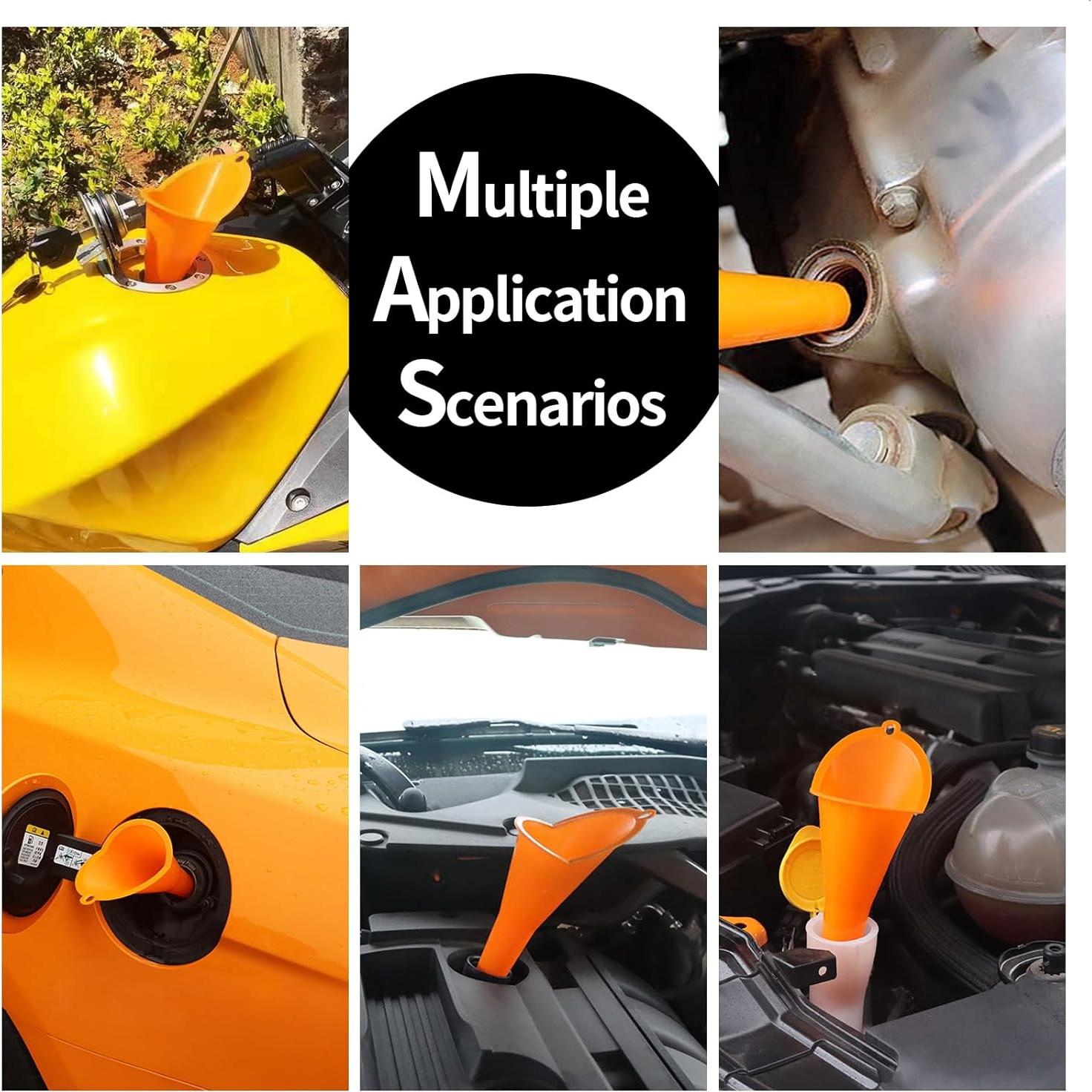 Juego de 3 Embudos de Aceite Plástico Aferrizu 28.8cm