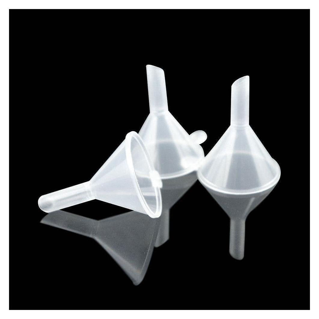 Set de 5 Embudos Mini Blancos de Plástico Multiusos BWESOO