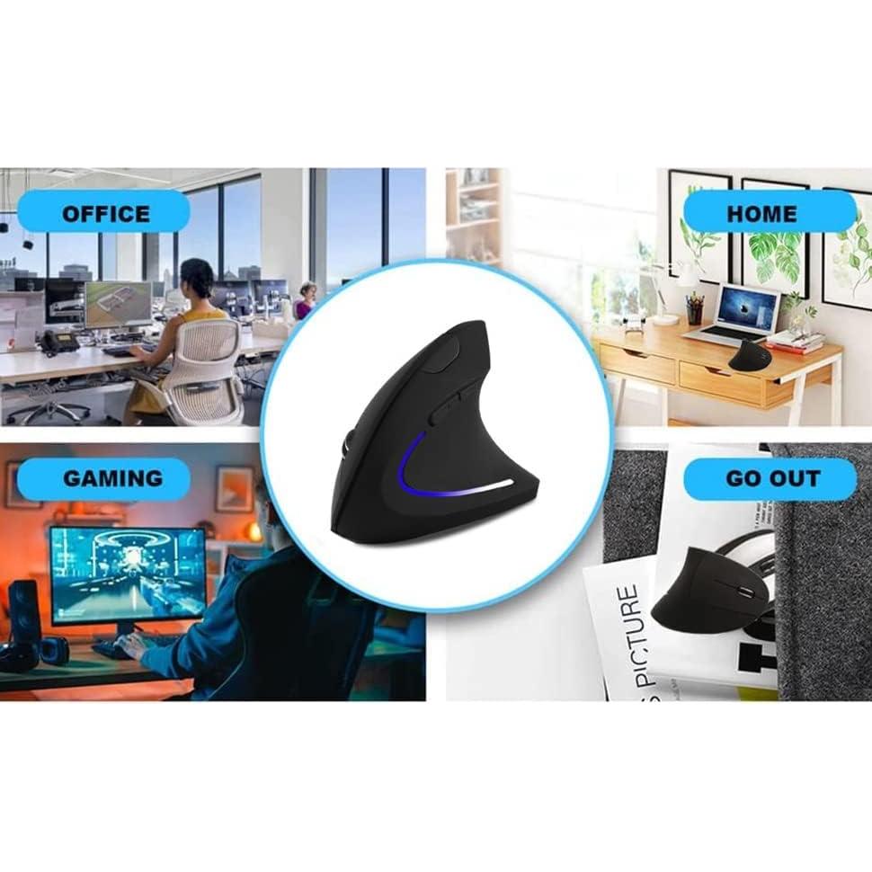 Ratón Inalámbrico Ergonómico Vertical SXBan para Mano Izquierda 1600 DPI