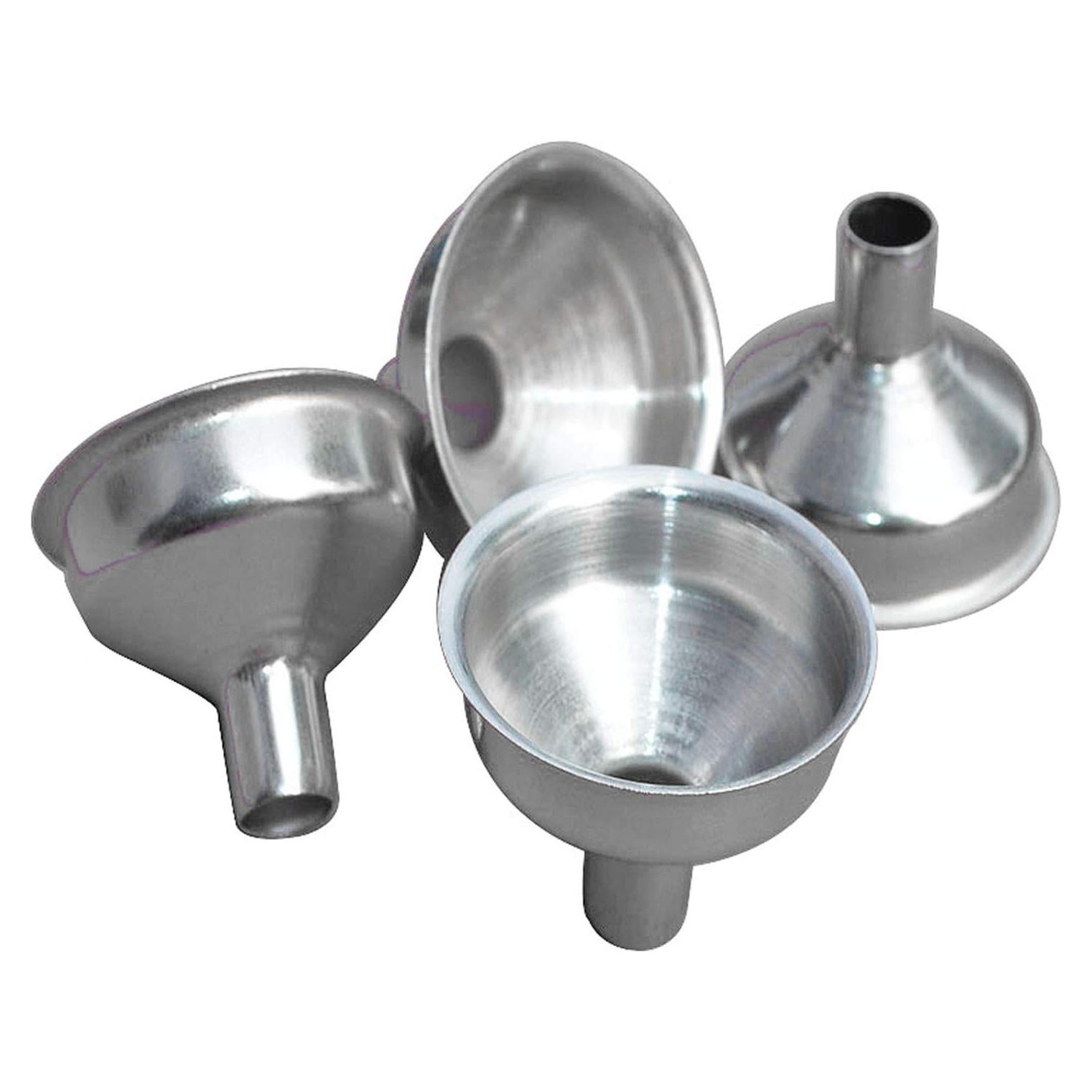 12 Embudos Mini de Acero Inoxidable ZYAMY para Botellas