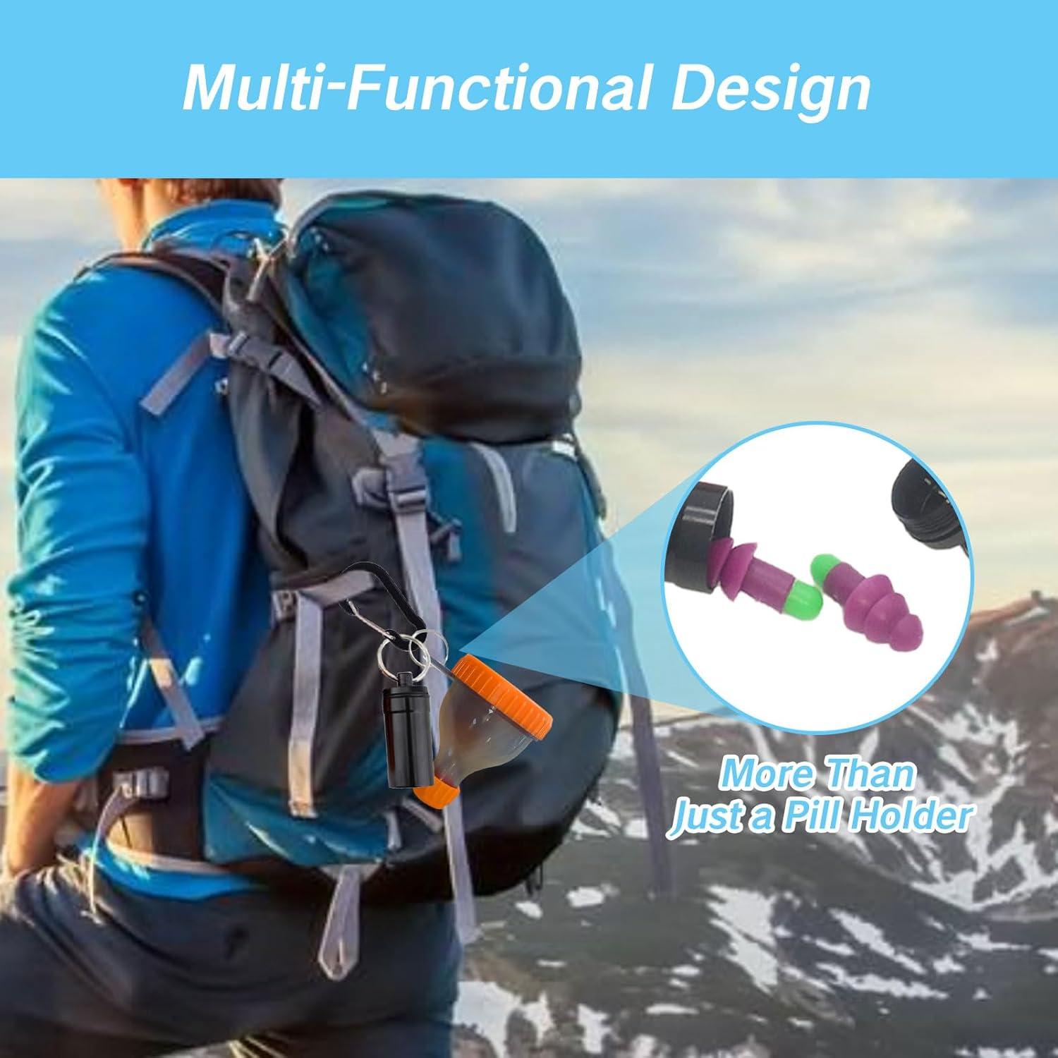 Juego de embudos de proteína YAFIYGI 50ml naranja con mosquetón