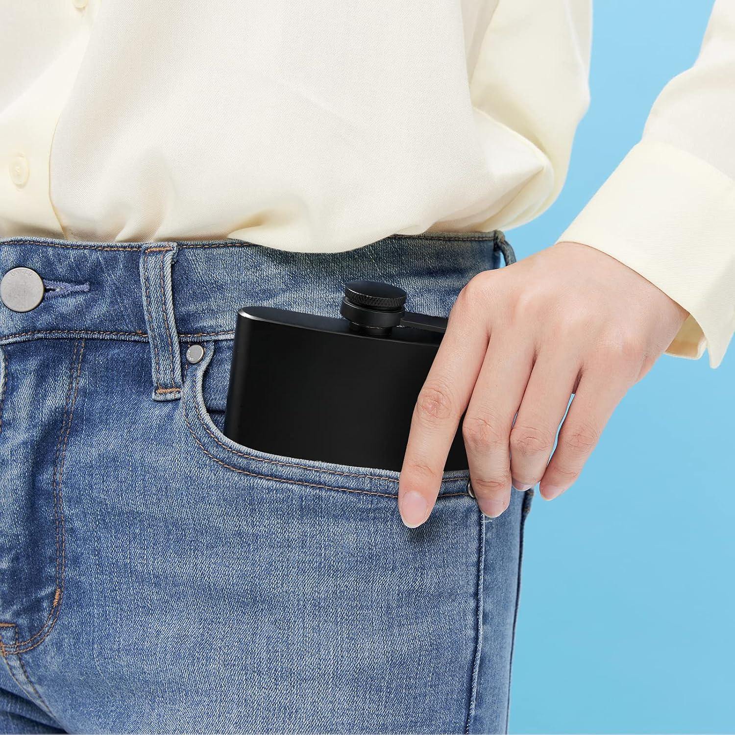 Set 2 Botellas Térmicas Rachan 240ml Acero Inoxidable Negro Mate