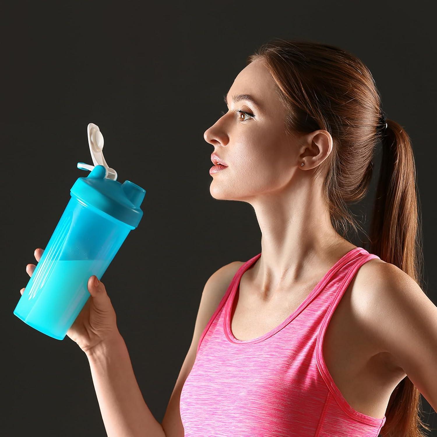 Contenedor de Polvo de Proteína Baderke 2 Pcs Apilable 473ml