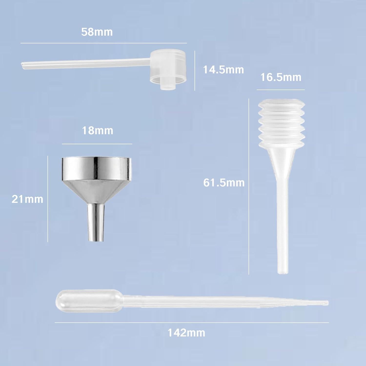 Kit de Recarga de Perfume YAFIYGI 23 Piezas con Bombas y Embudos