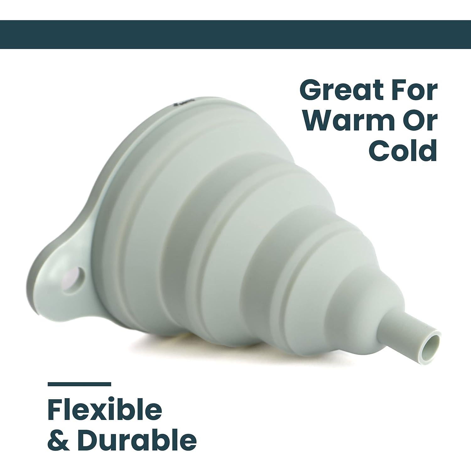 Embudo de Silicona Plegable Serro para Aceite y Líquidos 12.5cm