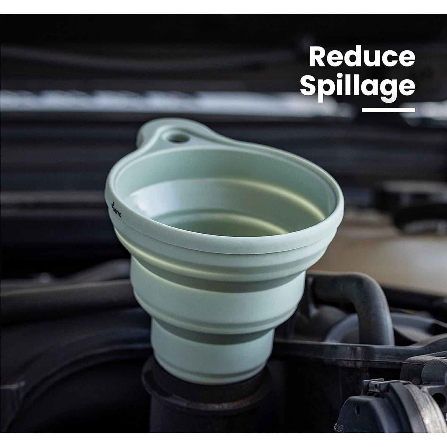 Embudo de Silicona Plegable Serro para Aceite y Líquidos 12.5cm