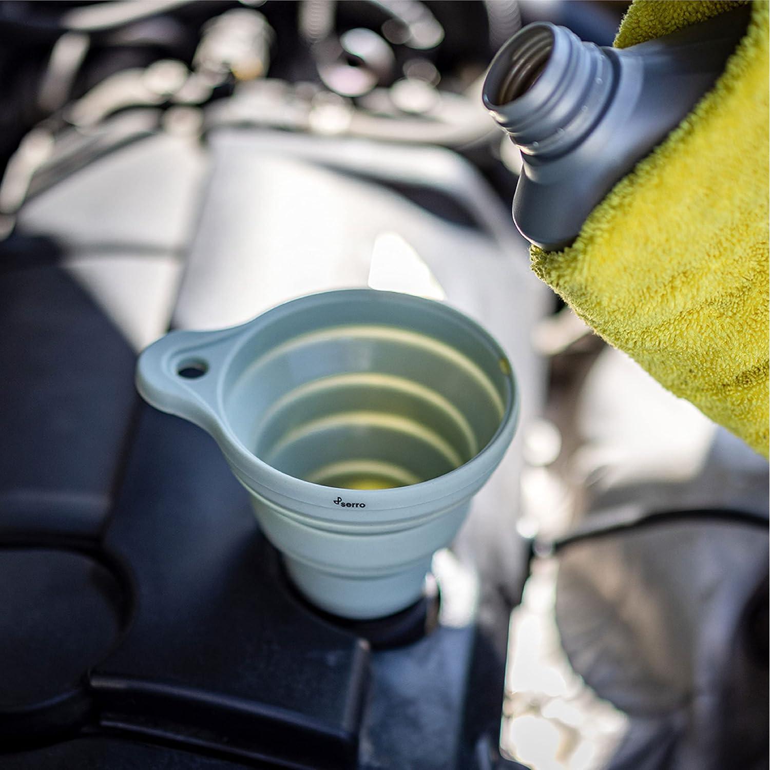 Embudo de Silicona Plegable Serro para Aceite y Líquidos 12.5cm