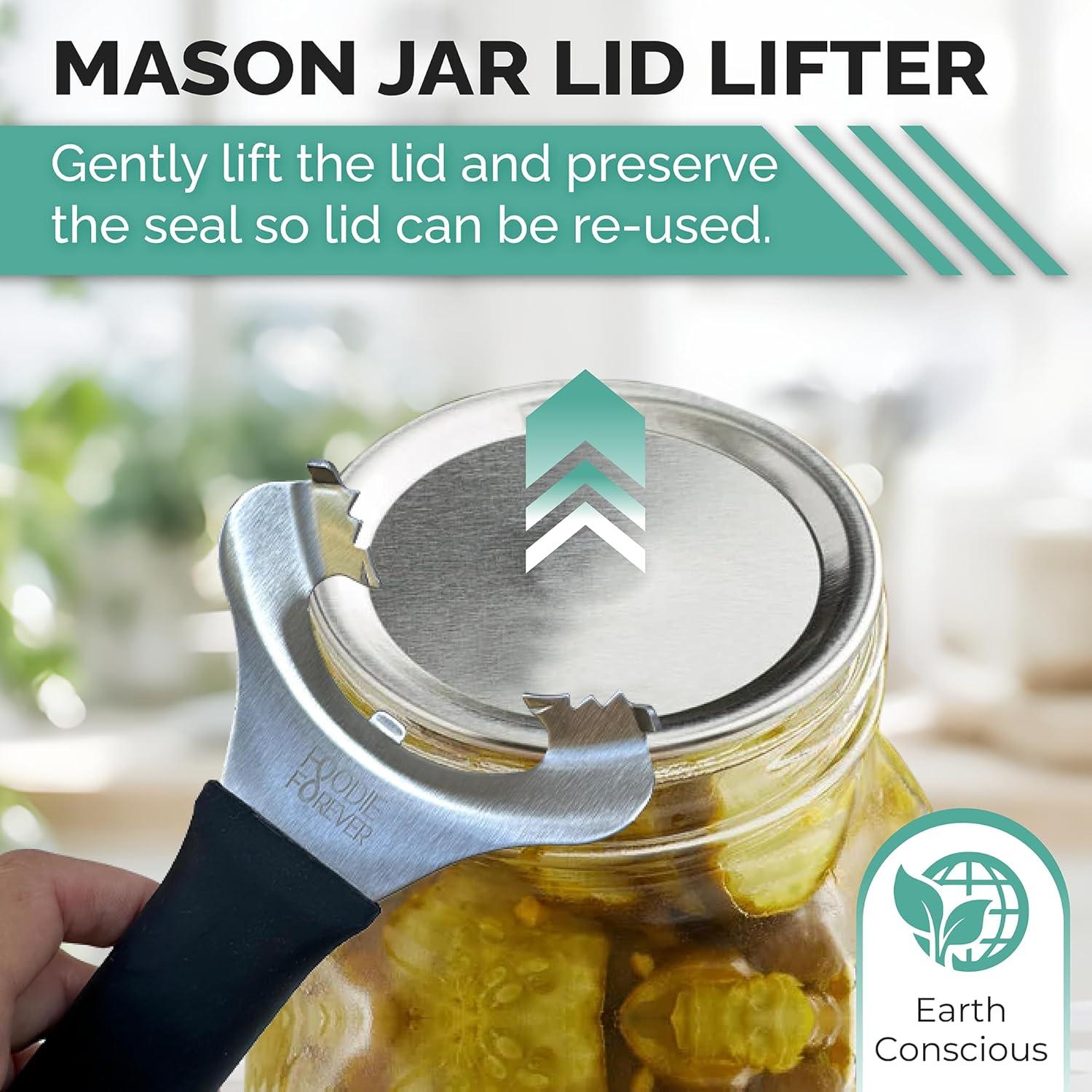 Abridor de Tarros 2 en 1 FoodieForever - Acero Inoxidable