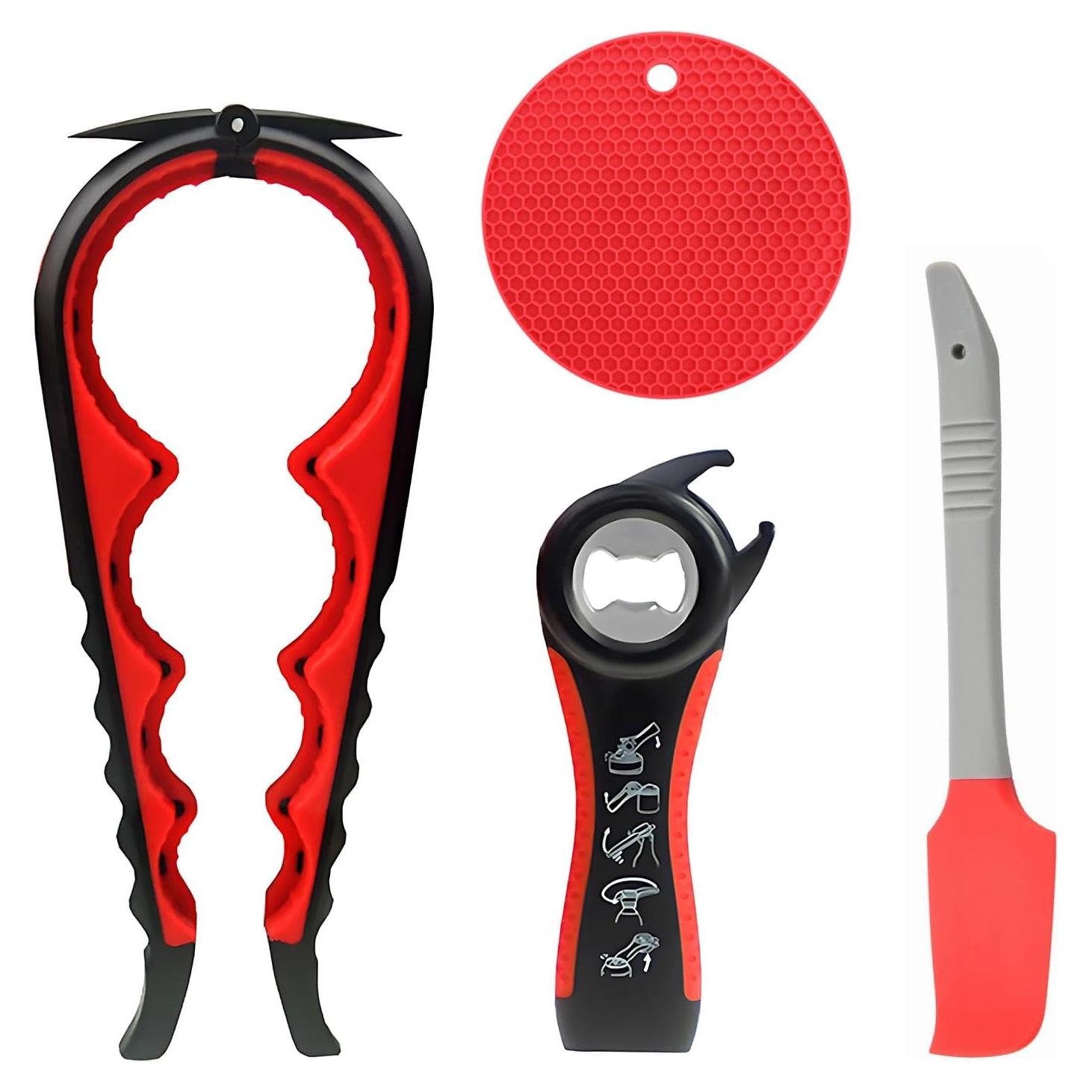 Abridor de frascos 5 en 1 Amroicus para manos débiles