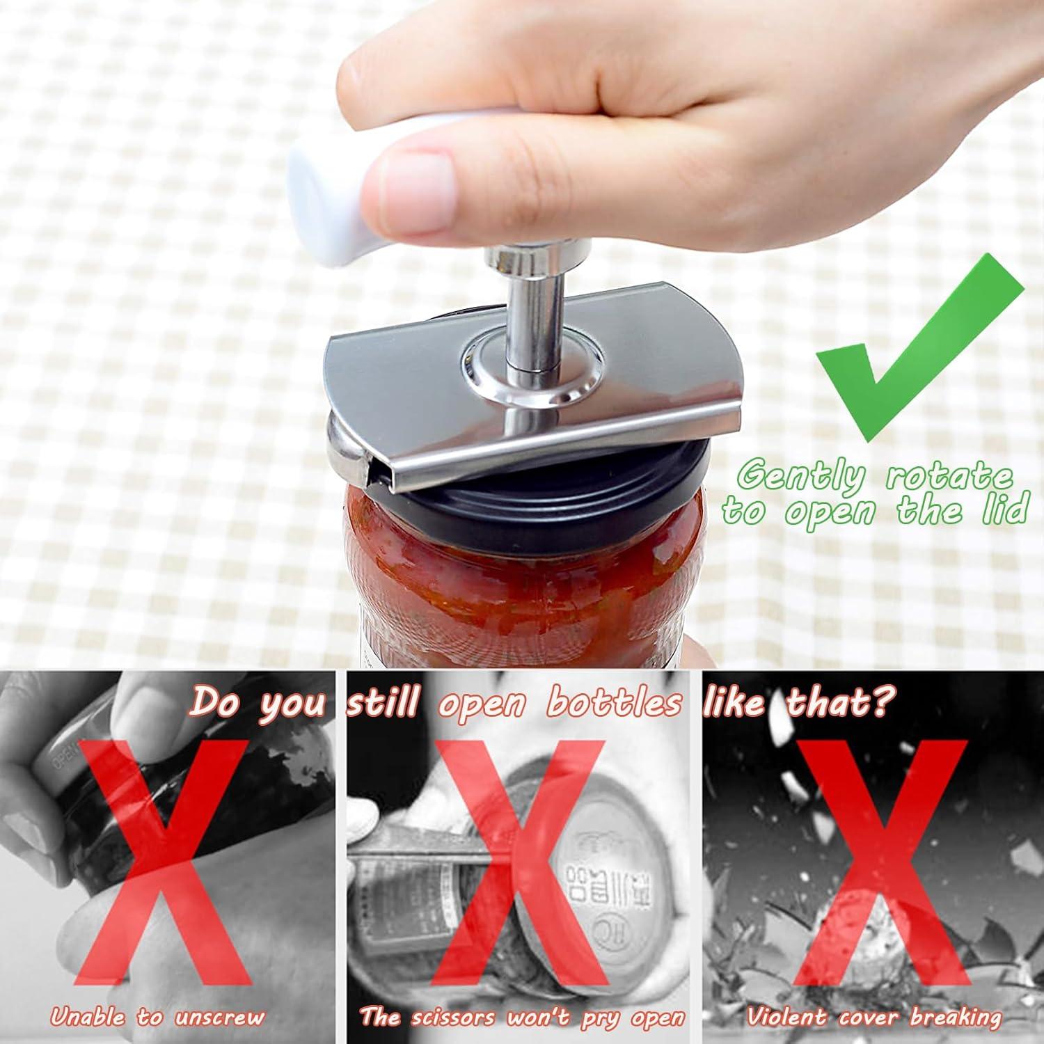 Abridor de Tarros Manual Caliamary de Acero Inoxidable 2.5-10 cm