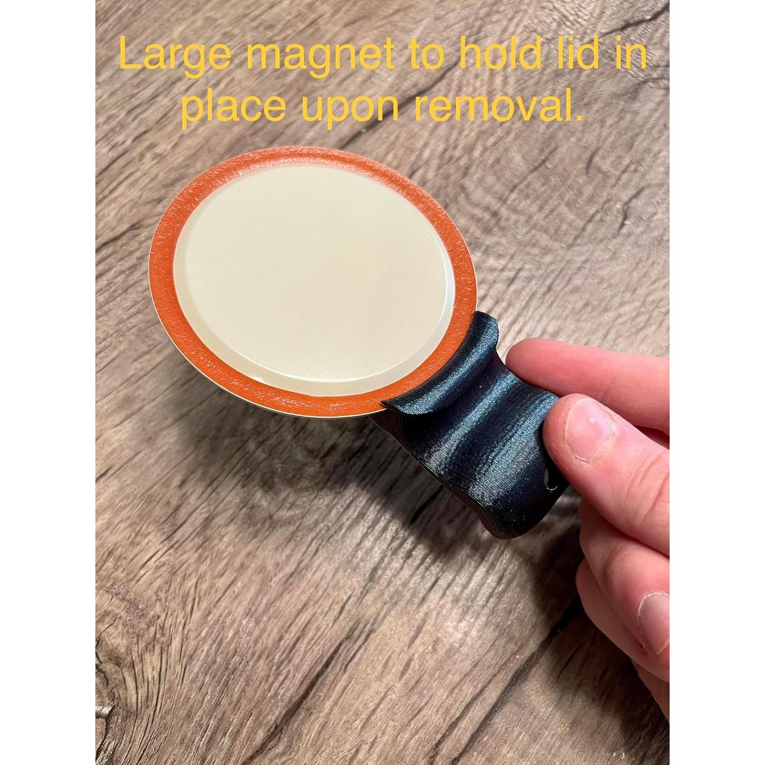 Abridor de Tarros de Conservas Rojo Imán para Boca Ancha y Regular