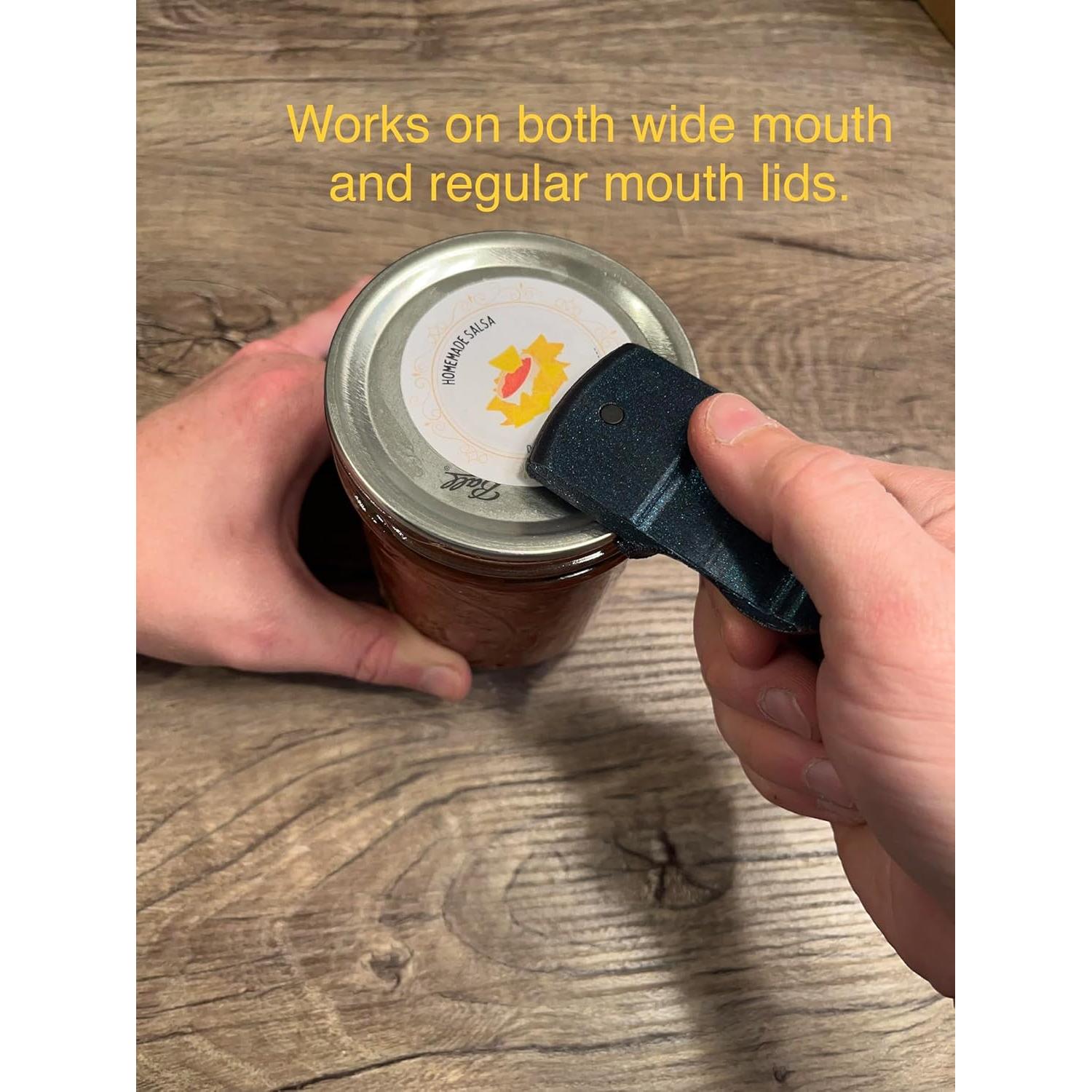 Abridor de Tarros de Conservas Rojo Imán para Boca Ancha y Regular