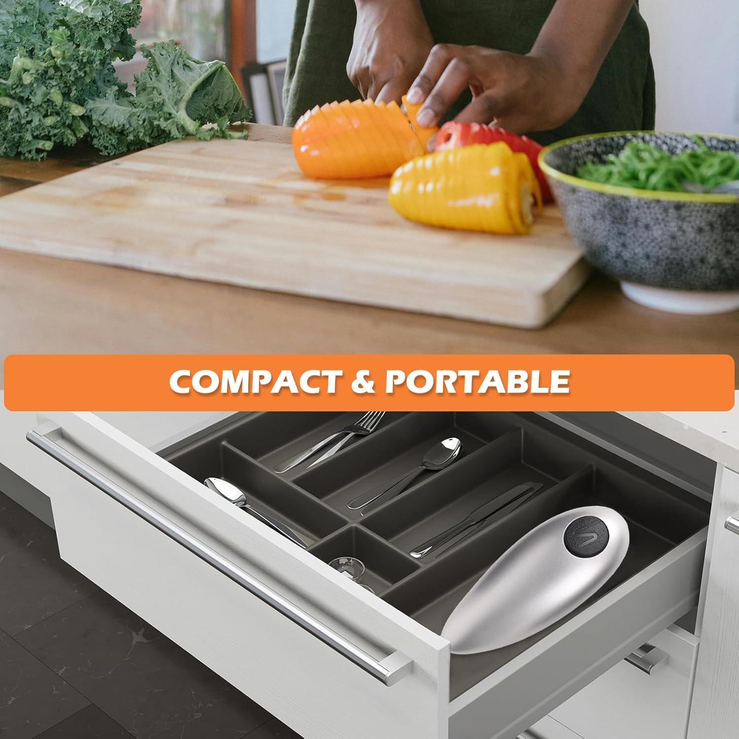 Abrelatas Eléctrico COVONEE ECO Automático Plata para Cocina