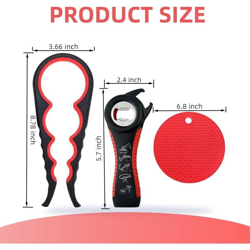 Abridor de frascos 5 en 1 TewinEchanders para manos débiles