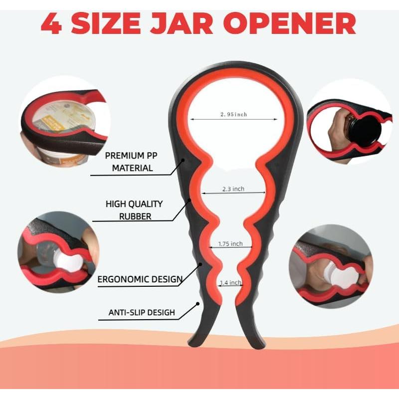 Abridor de frascos 5 en 1 TewinEchanders para manos débiles