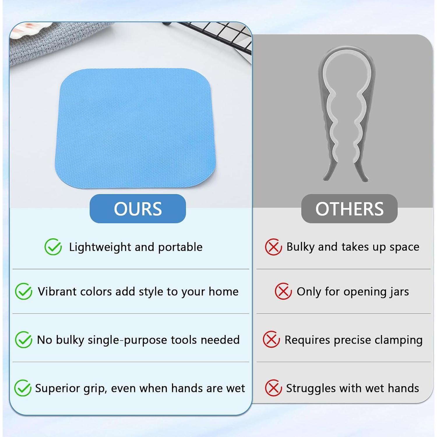 Almohadillas Antideslizantes de Goma smrtcol 8 Piezas para Abrir Tarros