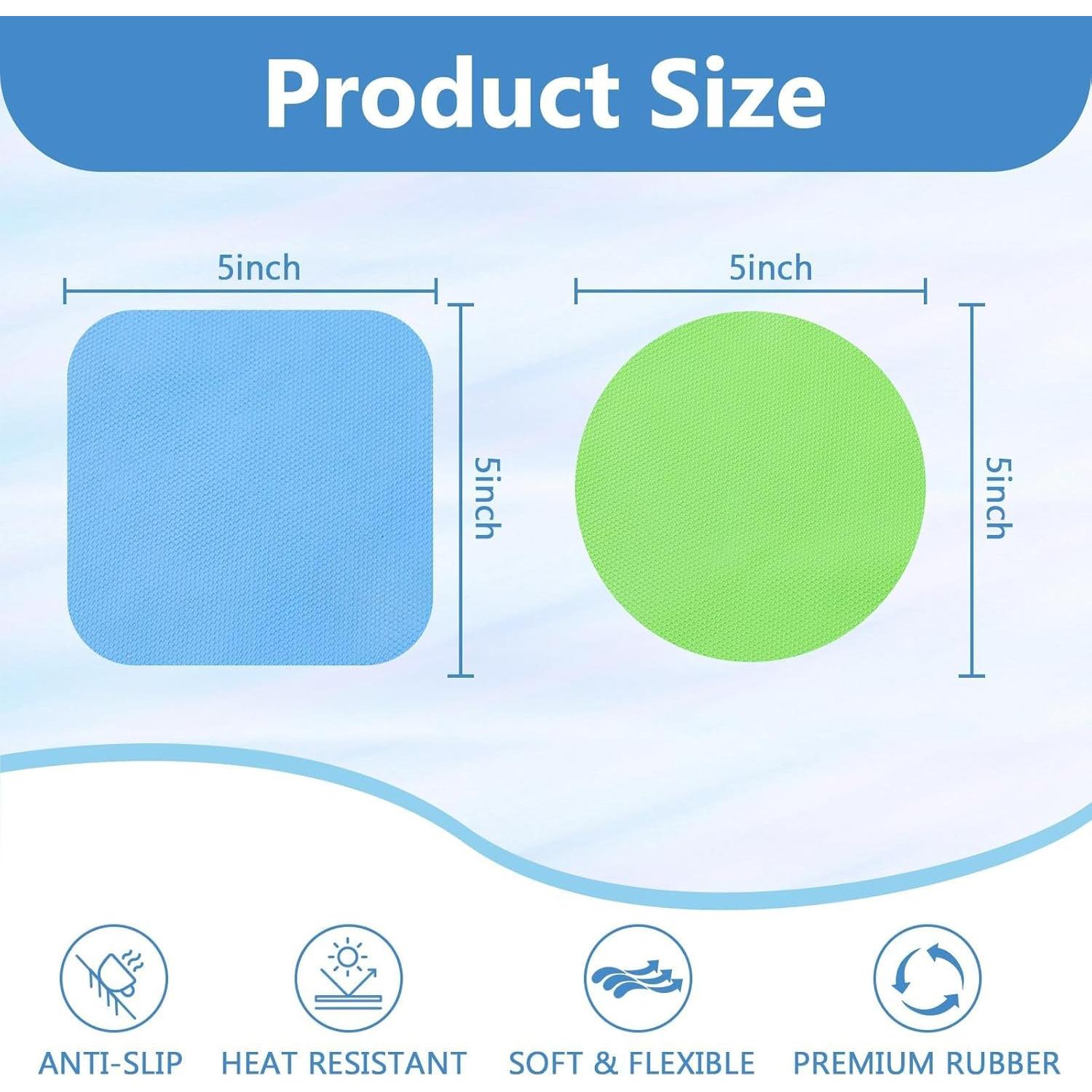 Almohadillas Antideslizantes de Goma smrtcol 8 Piezas para Abrir Tarros