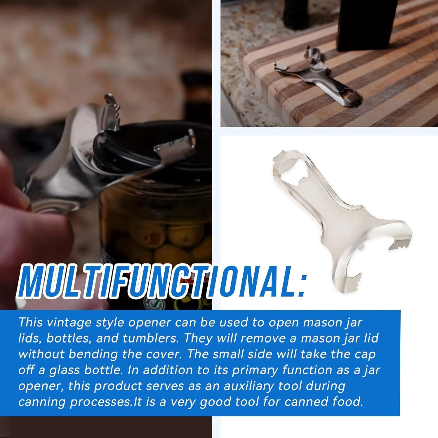 Abridor de Tarros Manual HQPARRTS Vintage - Acero Inoxidable