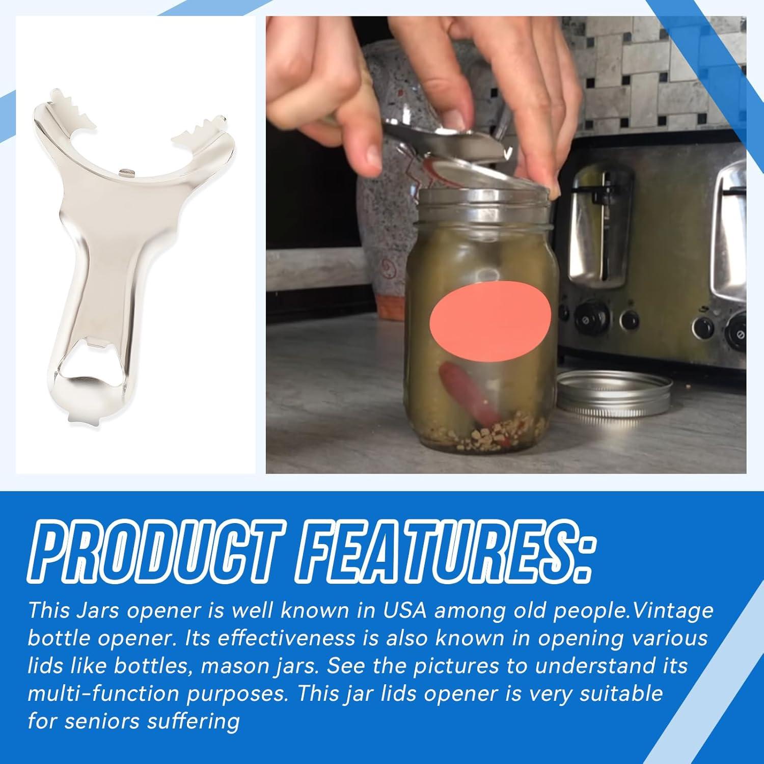 Abridor de Tarros Manual HQPARRTS Vintage - Acero Inoxidable