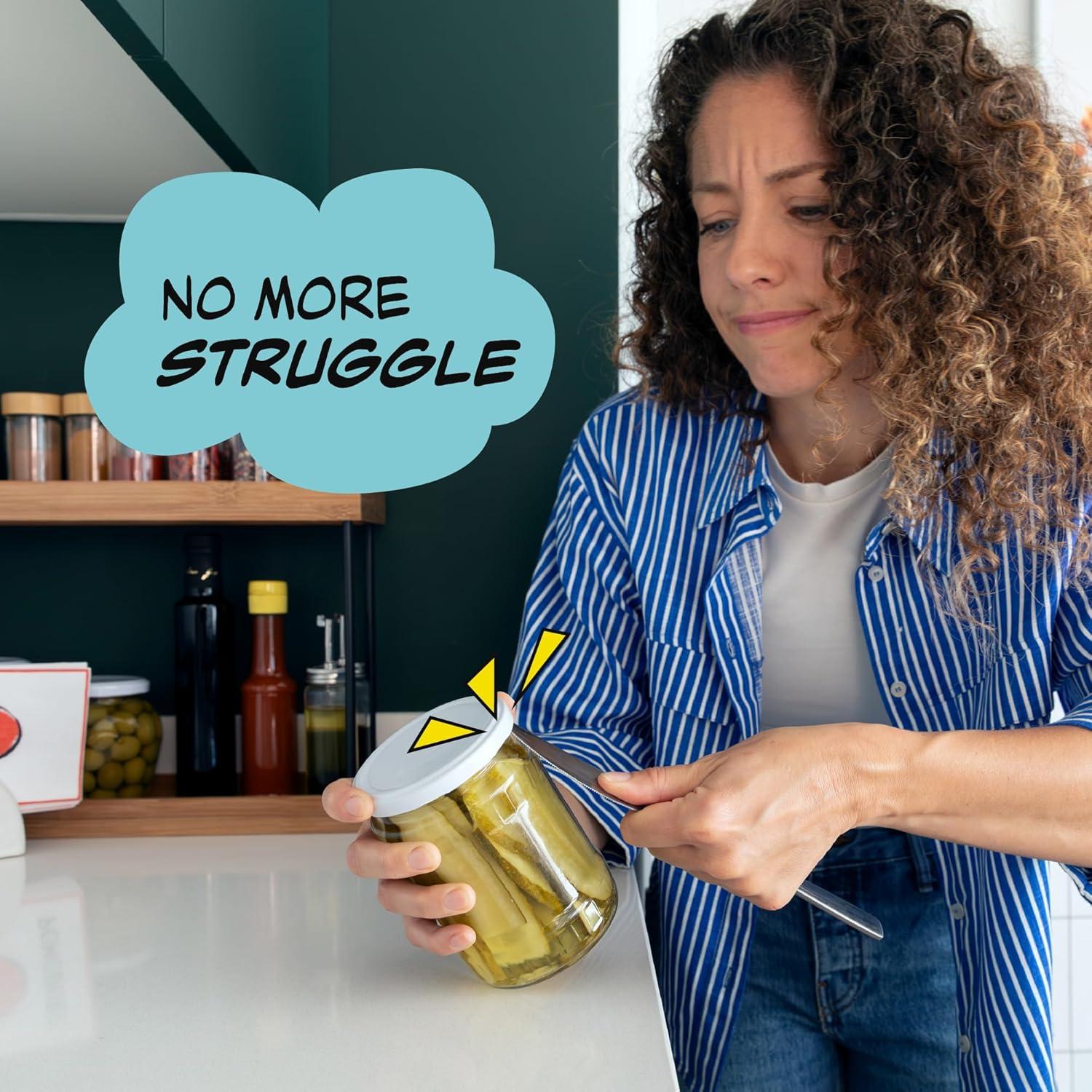 Abridor de Tarros PopDatJar Houseify - Fácil de Usar, Bajo Gabinete