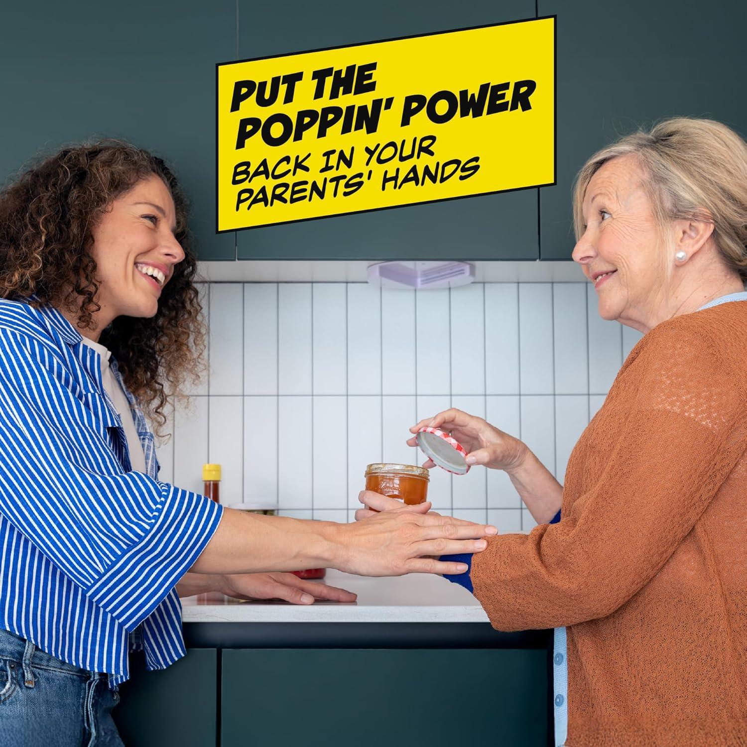 Abridor de Tarros PopDatJar Houseify - Fácil de Usar, Bajo Gabinete